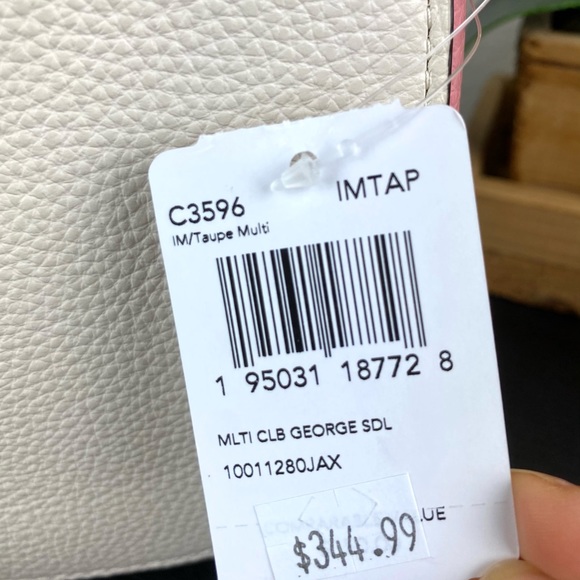 Coach George Saddle Bag In Colorblock - Picture 5 of 11